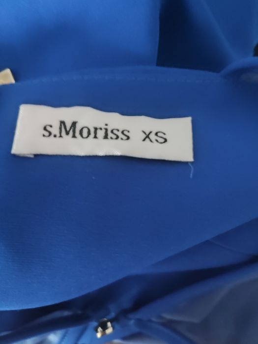 Długa sukienka, kobalt,modrak S.Moriss, studniówka wesele