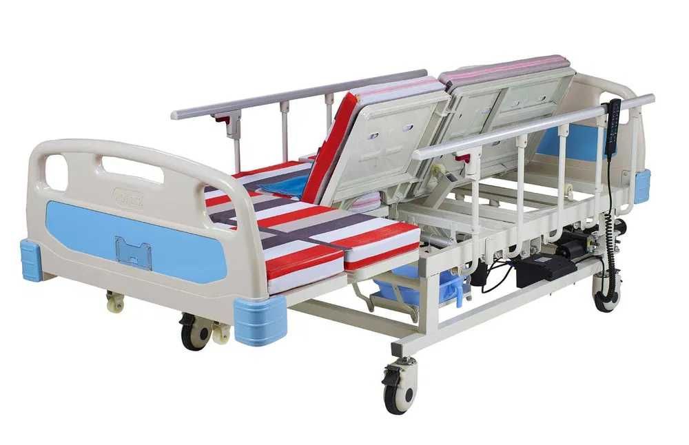 Łóżko Elektryczne 7-Funkcyjne do opieki i pielęgnacji obracane na boki