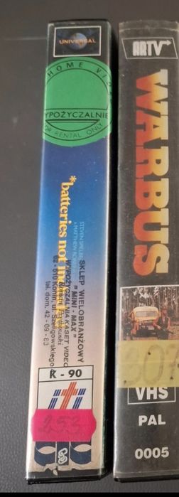 Bez baterii nie działa. Warbus. Dwa klasyki na kasetach VHS