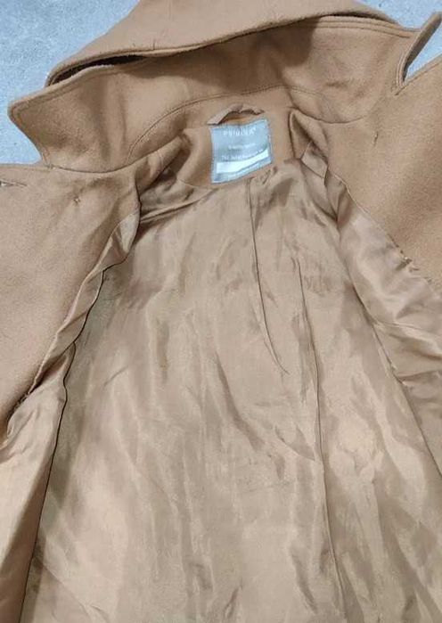 Primark 86 przejściowy płaszczyk płaszcz karmelowy brązowy