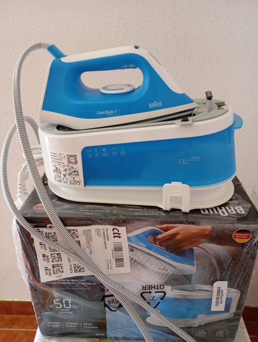 Prensa de ferro a vapor ( BRAUN carestyle 1),