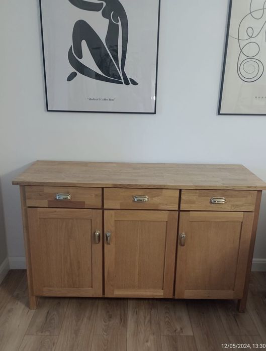 Kredens, komoda drewniana dębowa