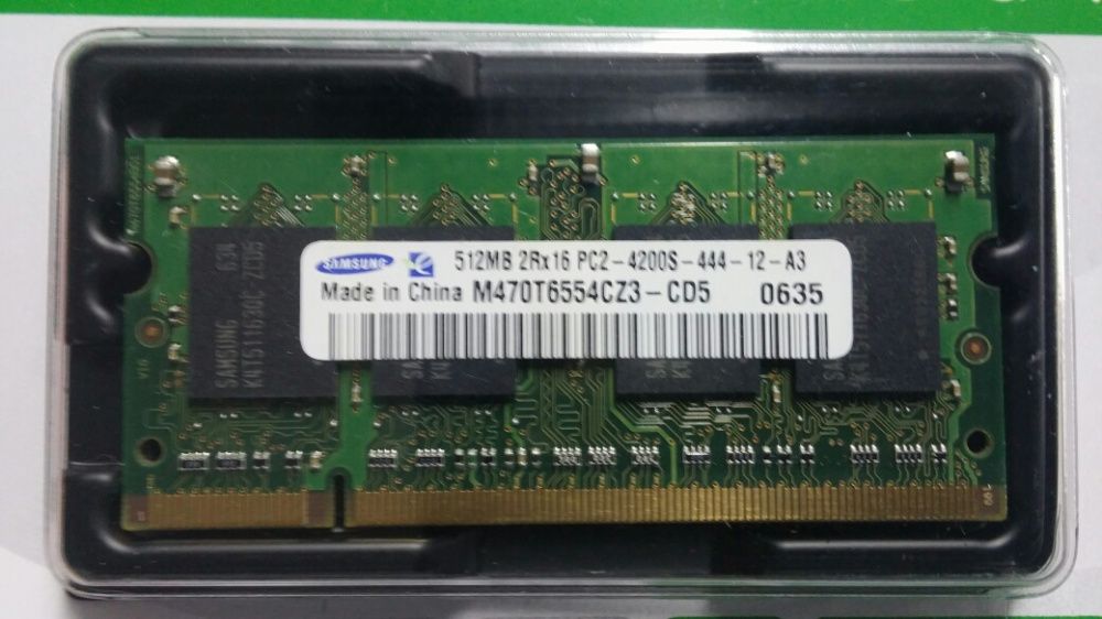 DDR2 Memory 2×512 MB PC420064550632303618120