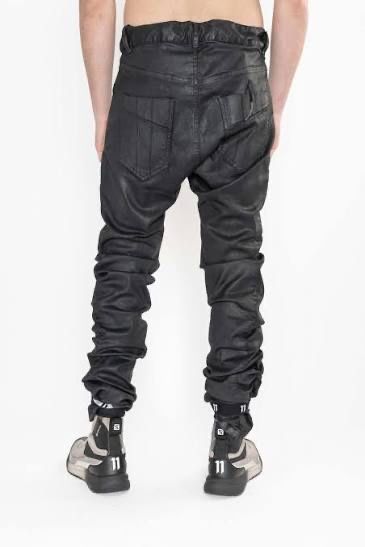11 by boris bidjan saberi p1c coated jeans pants