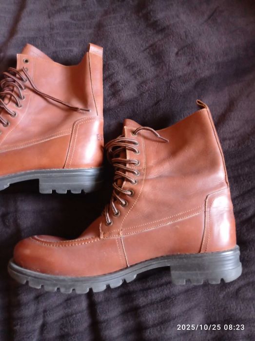 Buty męskie glany ESPRIT skóra jak nowe