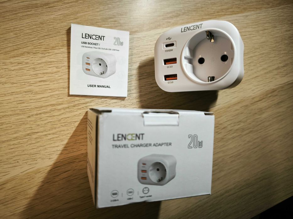 Carregador de telemóvel, 20w, Novo