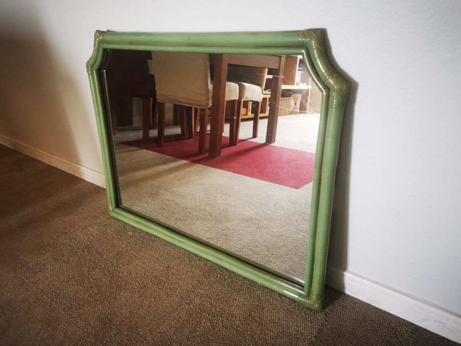 Espelho de bambu verde original