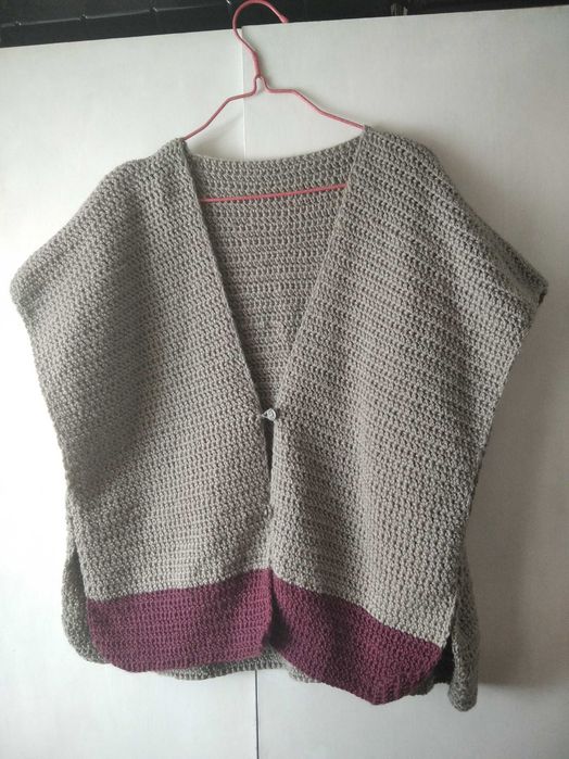 Colete Crochê feito à mão