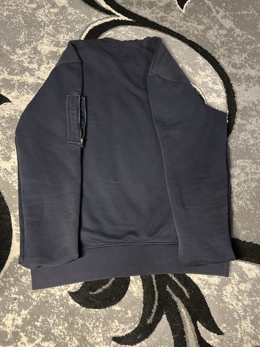 Кофта альфа чоловіча розмрі М спереді след від логотипа