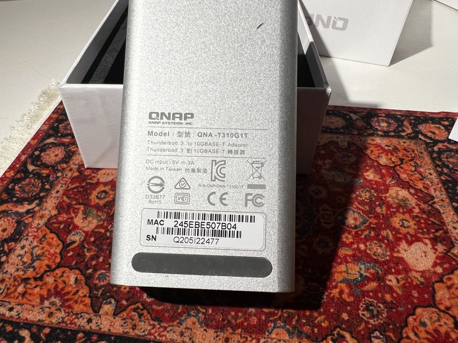 Adapter QNAP Thunderbolt 3 10GbE/NBASE-T RJ45