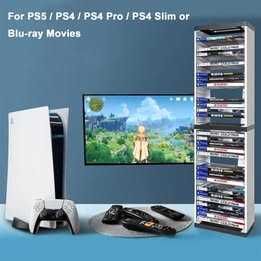 Prateleiras Suporte Armazenamento Jogos REtro PS3 PS4 PS5 XBOX Switch - Para 360 Jogos (oportunidade - reducao de preço - desmontado para transporte))