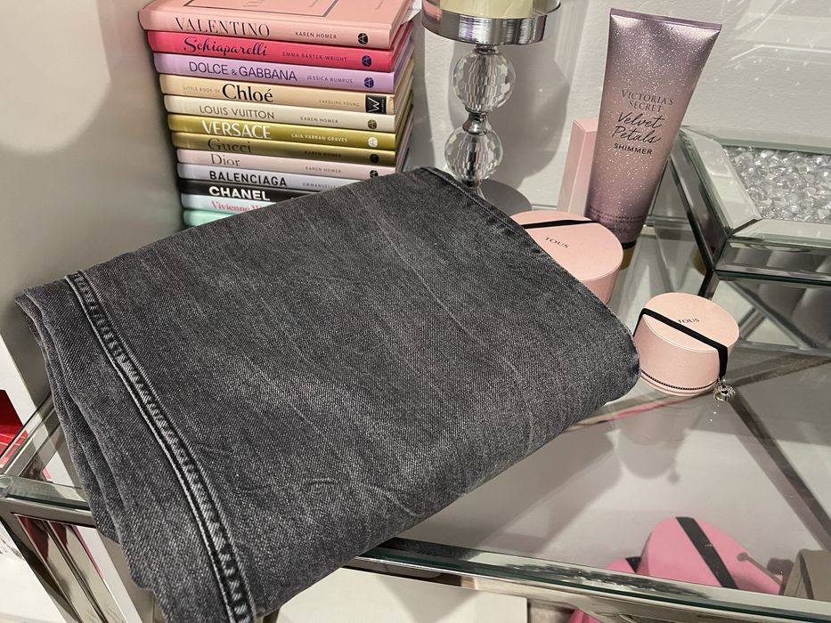 Rewelacyjne spodnie kolor szary szerokie nogawki H&M