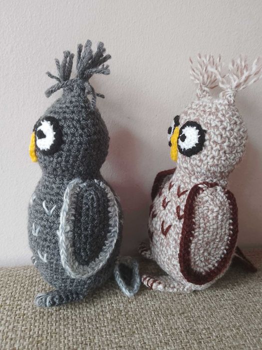 Maskotka sowa, amigurumi