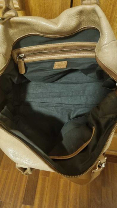 Mala tiracolo/ombro de pele Uterque