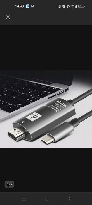 Kabel przewód adapter  przejsciowka USB-C 3.1 TYP C DO HDMI 4K MHL 200