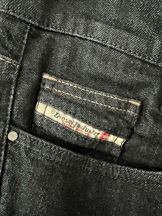 Diesel markowe jeansowe spodnie modne dzwony niski stan rozmiar 38 M