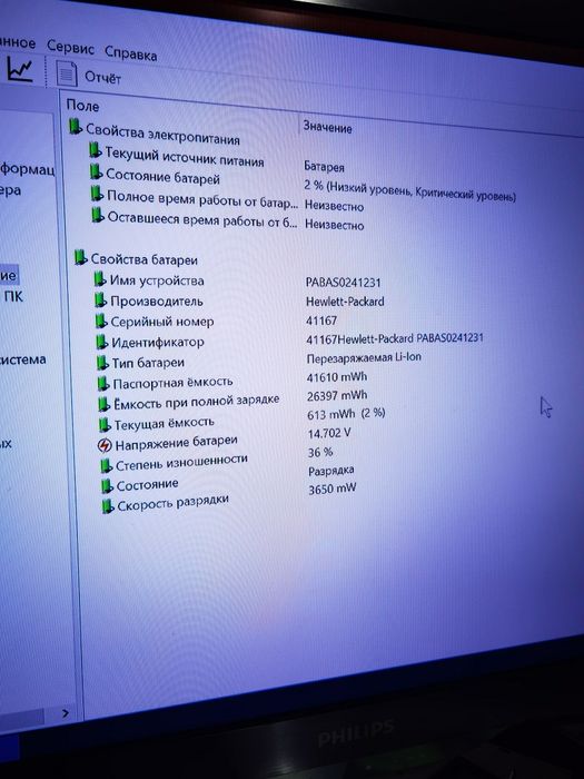Ноутбук HP на запчастини