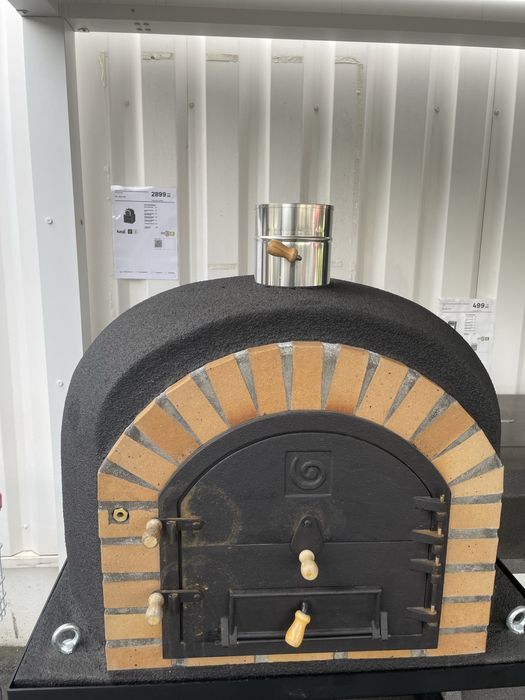 Forno a lenha com carrinho