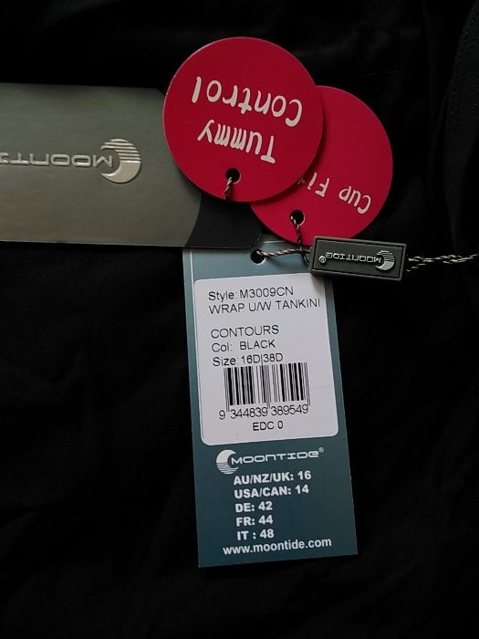 Strój kąpielowy Tankini stanik koszulka biustonosz 38D NOWY