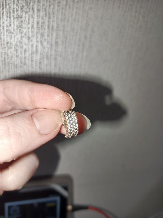 Серебряное кольцо,серьги,крест