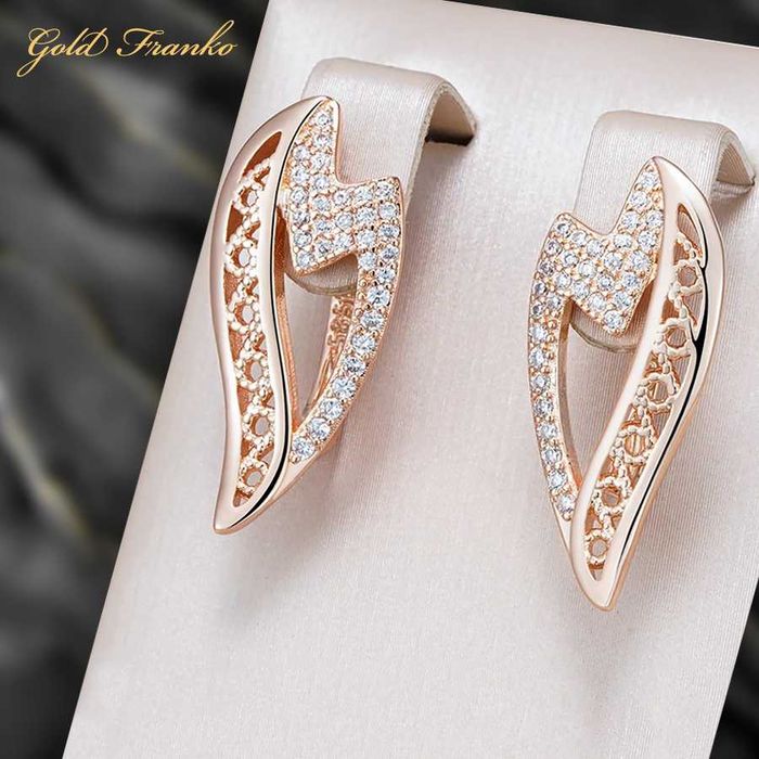 Kolczyki GF99 585RG Gold Franko