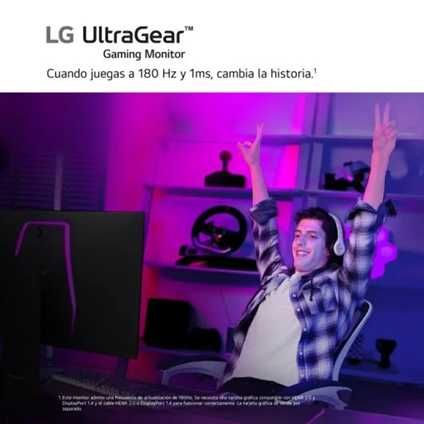 Monitor LG UltraGear 27GS60QC-B 27" LED VA QHD 180Hz FreeSync Curvo