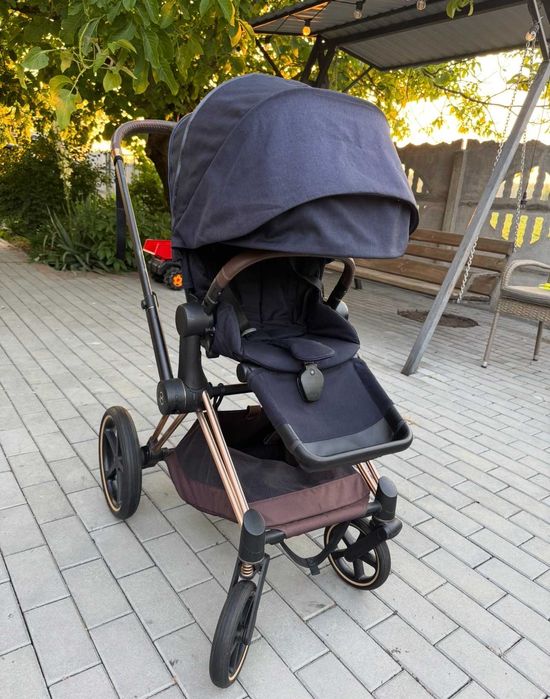 Cybex Priam Rose Gold 2 в 1 | Люлька + прогулянковий блок
