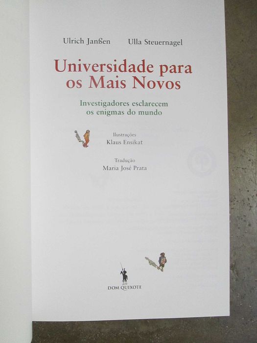 Universidade para os Mais Novos, de Ulla Steuernagel e Ulrich Janssen