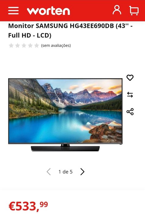 Samsung 43" HG43EE690DB
