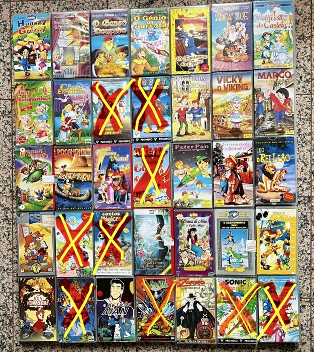 Cassete VHS - Várias a 2€ cada