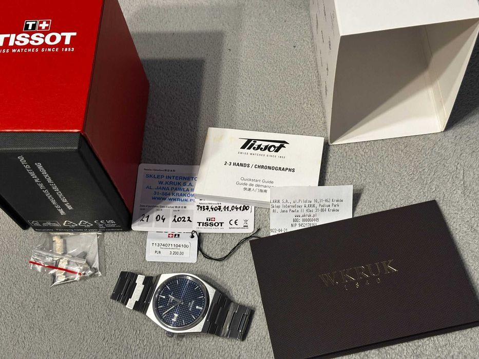 Tissot PRX Powermatic 80 niebieski bransoleta
