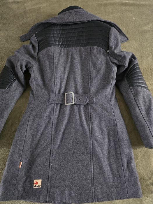 Жіноче пальто KHUJO, сіре, демісезон/зима, дуже стильне