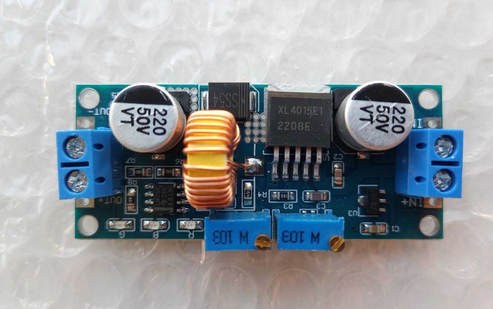 Понижающий стабилизатор тока и напряжения XL4015 выходной ток до 5 А