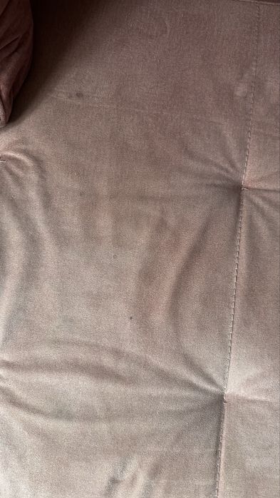 Narożnik sofa rozkładana brudny róż