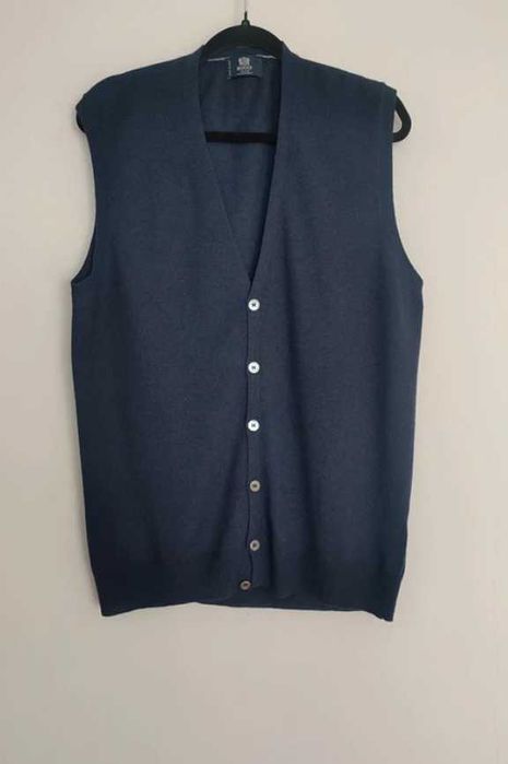 Boggi Milano - elegancka kamizelka męska 100% Virgin Wool