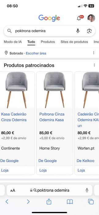 6 poltronas a metade do preço de loja