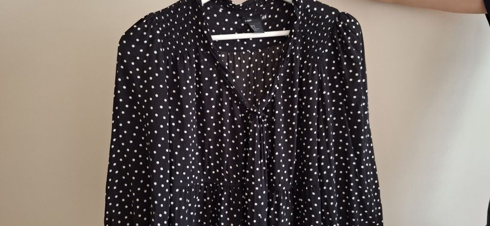 Bluzka ciążowa w groszki H&M M wiskoza