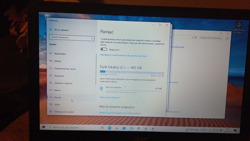 Laptop Acer E5-511 - 15,6"Super Dobra bateria - 500GB - 4GB RAM - Win10