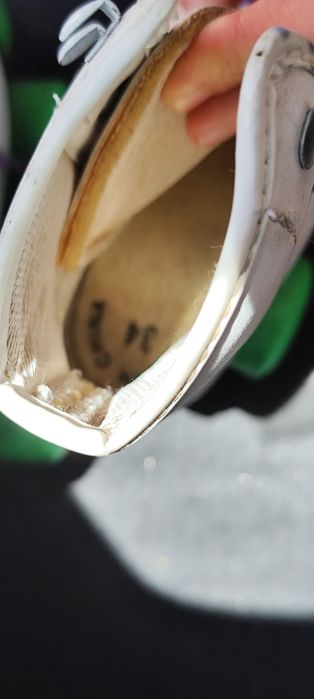 Patins brancos criança
