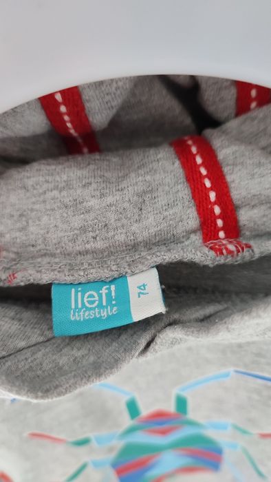 Lief! Bluza typu kangurek roz.74