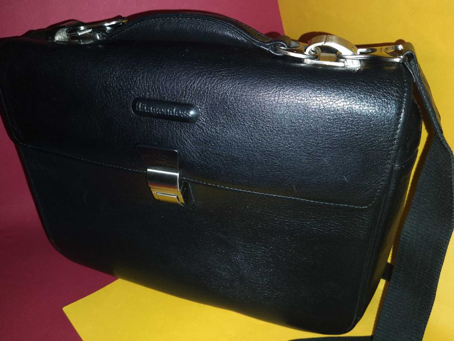 Качественный мужской портфель Настоящая кожа Haagendess Деловая сумка