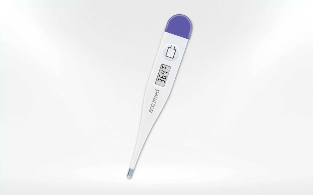 Termómetros digitais novos da marca Suíça Accumed