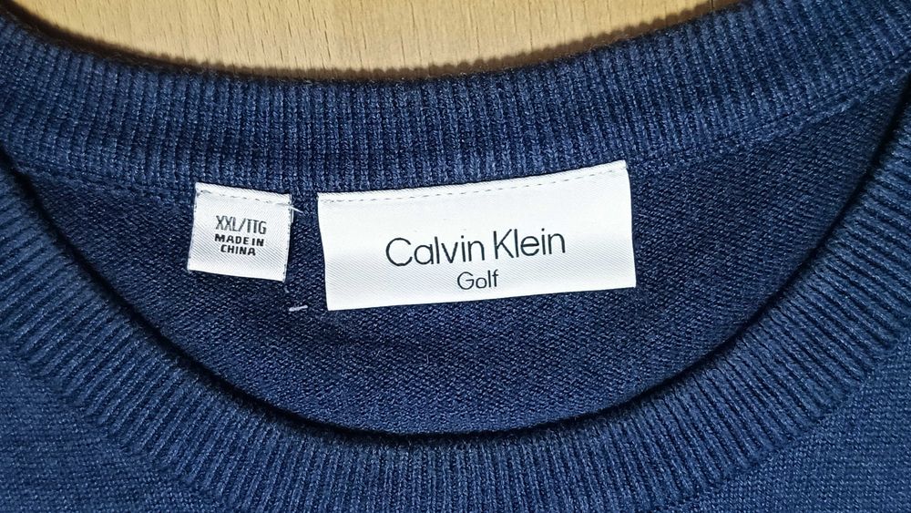 Męski sweter CALVIN KLEIN GOLF r.XXL stan idealny
