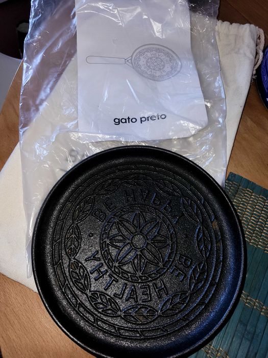 Frigideira crepes gato preto