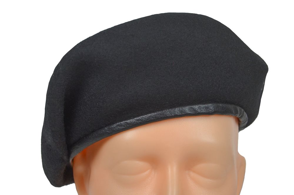 wojskowy beret czarny bez orła 418/mon - nowy  55