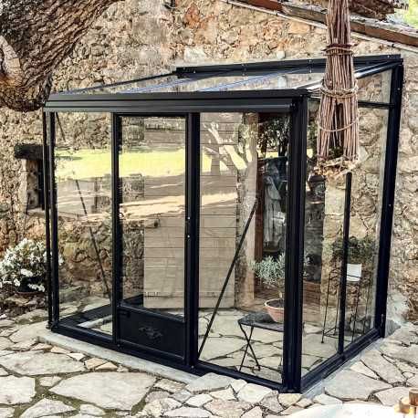 Szklarnia przyścienna LUXIA Premium ogród zimowy aluminium szkło