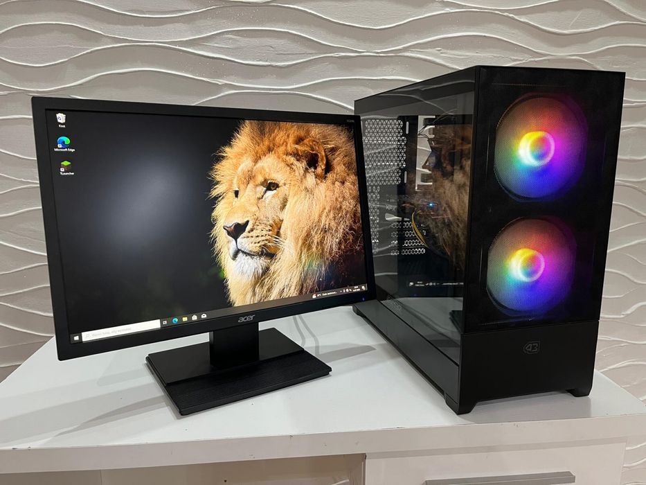 Komputer i5-7400 | RX 470 8GB |SSD|HDD|16 RAM|GAMINGOWY| Monitor
