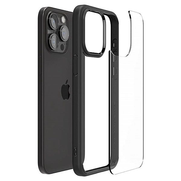 Etui Spigen Ultra Hybrid na iPhone 15 Pro Max - czarny mat