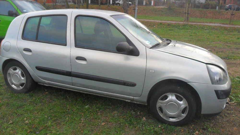 renalut clio 2003 rok 1.5 dci przeznaczony na części srebrny 5 drzwi