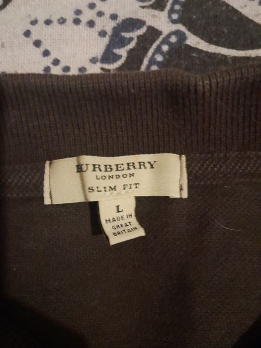Polo Burberry original com descoloração